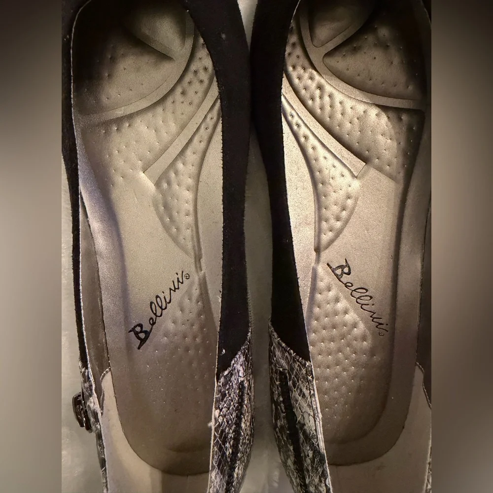 Bellini Black and Silver Women's Flats - Picture 7 of 8